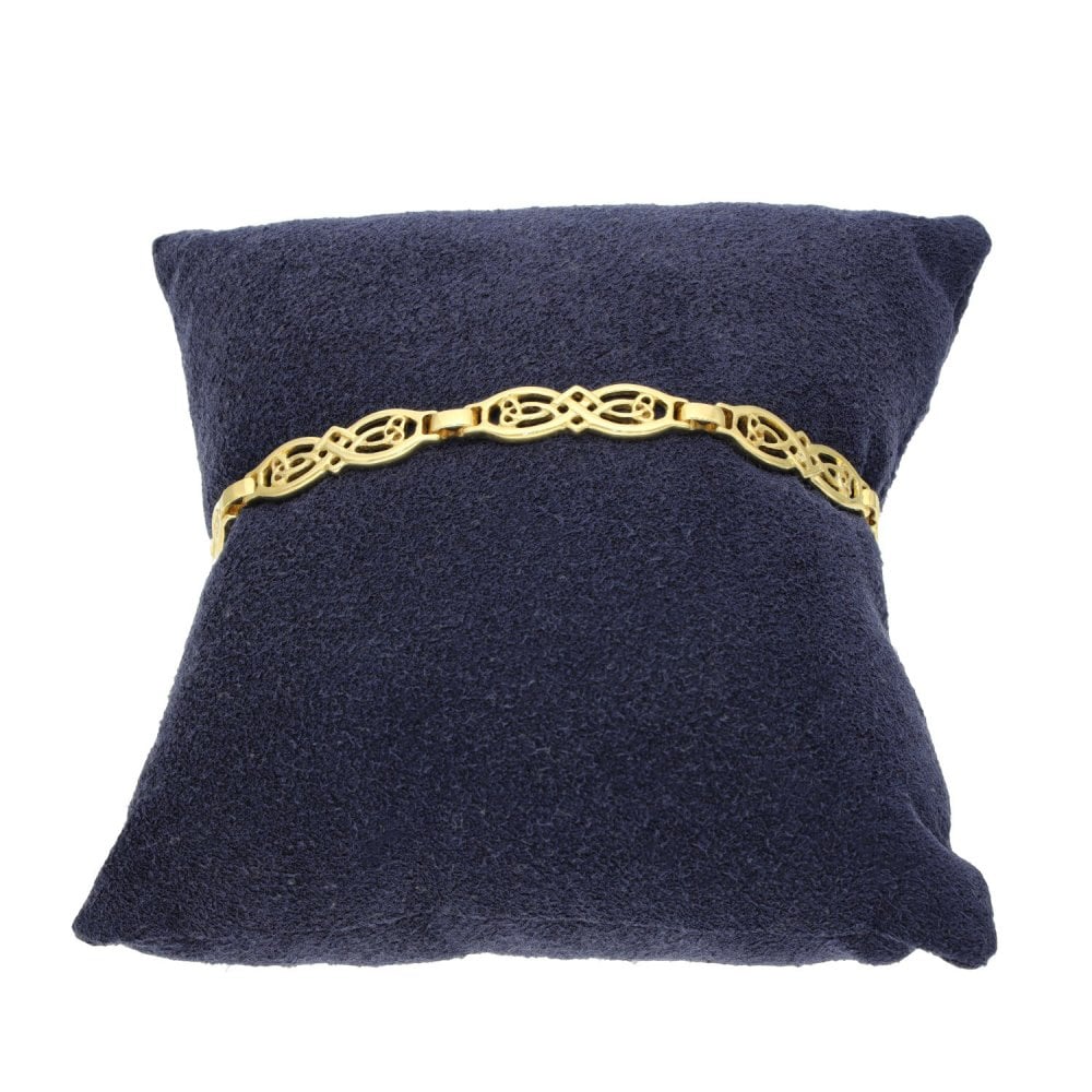 9ct Yellow Gold Celtic-Style Bracelet - 7.5" - 9.8g