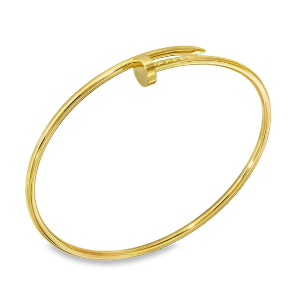18ct Yellow Gold Cartier Juste Un Clou Bangle - 18cm - 10.3g
