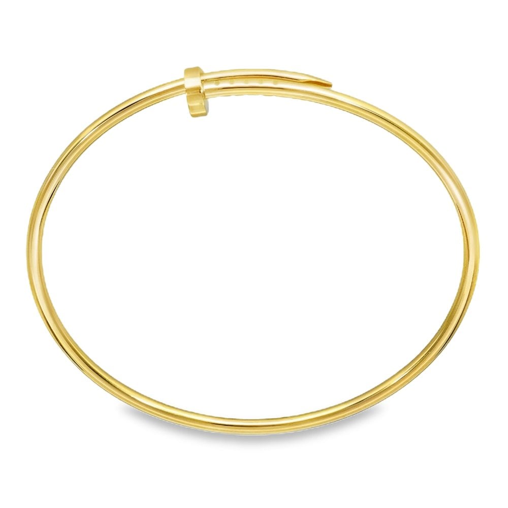 18ct Yellow Gold Cartier Juste Un Clou Bangle - 18cm - 10.3g