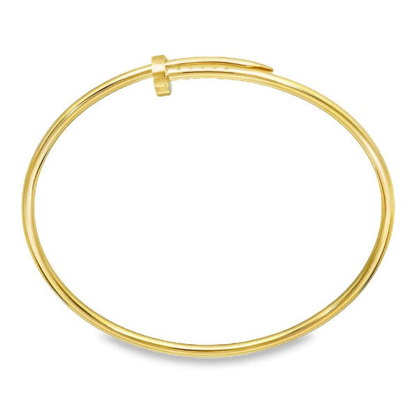 18ct Yellow Gold Cartier Juste Un Clou Bangle - 18cm - 10.3g