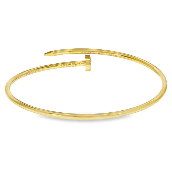 18ct Yellow Gold Cartier Juste Un Clou Bangle - 18cm - 10.3g