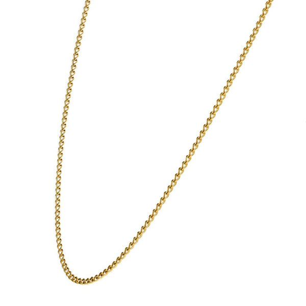 9ct Yellow Gold Curb Chain - 20" - 2.1g
