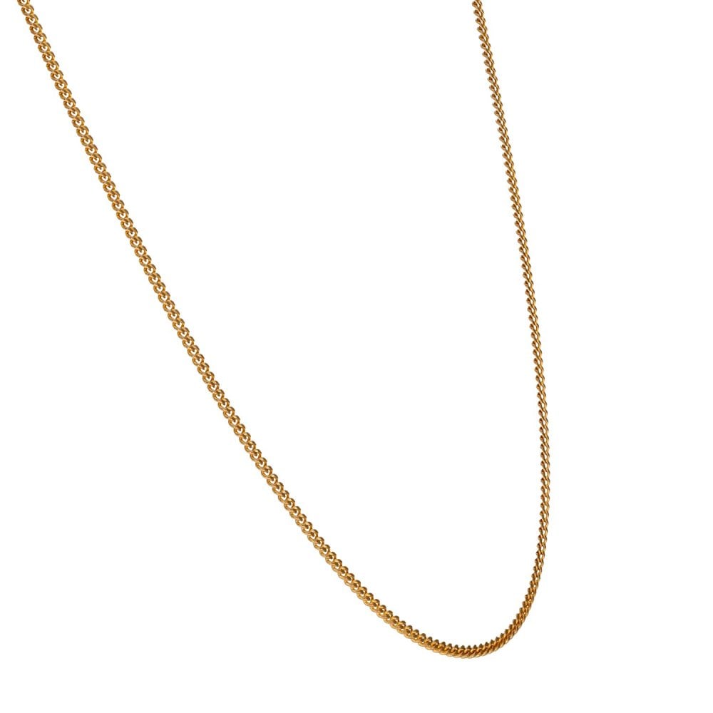 9ct Rose Gold Curb Chain - 20" - 3.3g