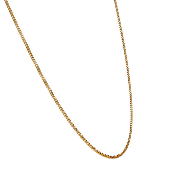 9ct Rose Gold Curb Chain - 20" - 3.3g
