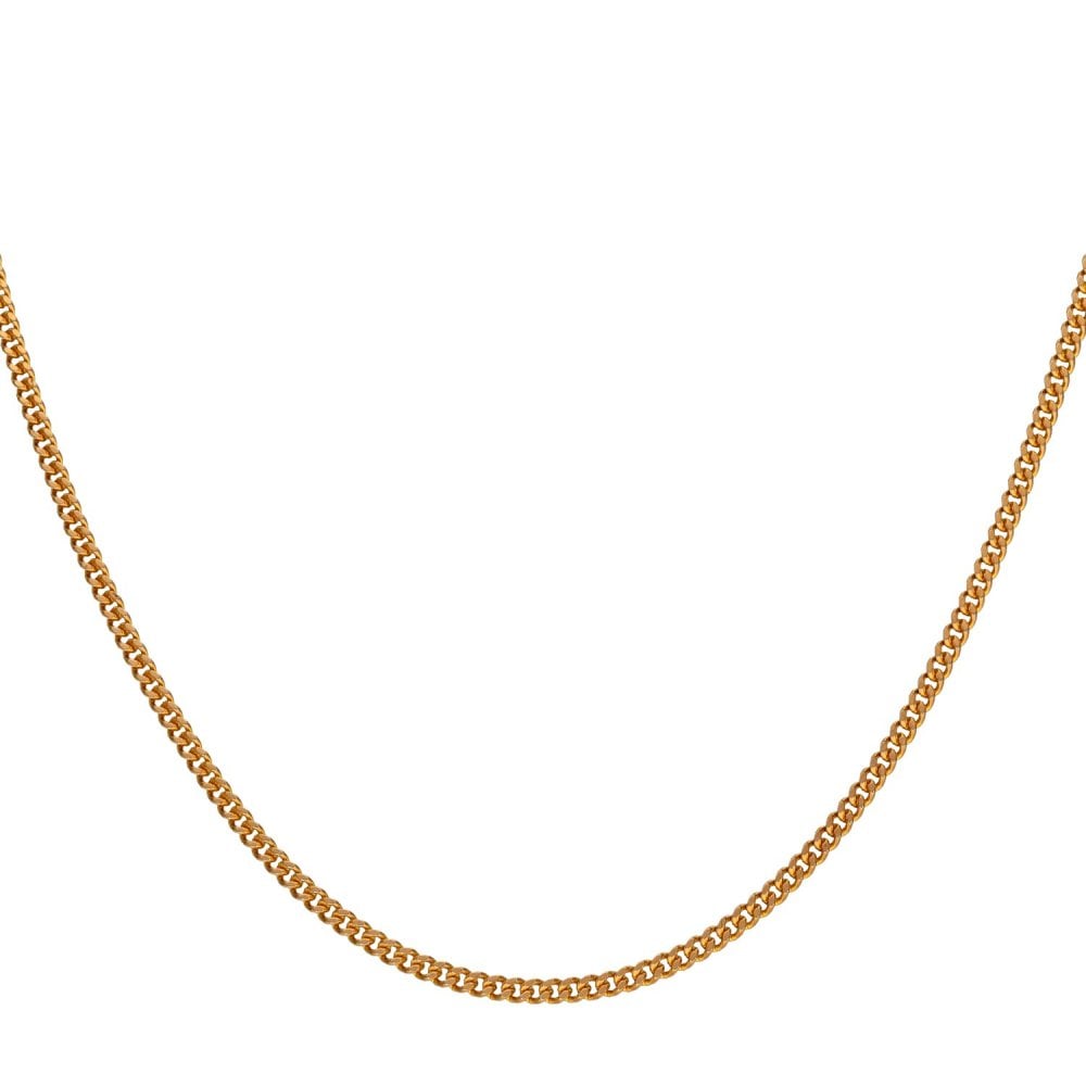 9ct Rose Gold Curb Chain - 20" - 3.3g