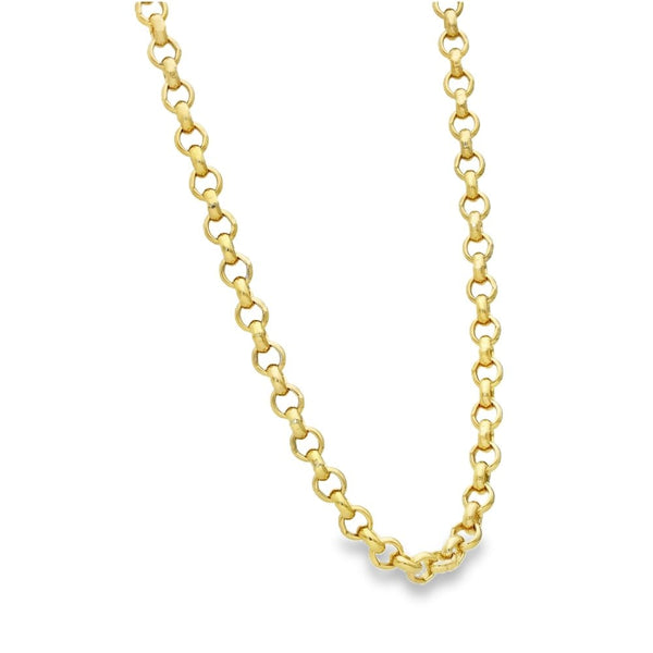 9ct Yellow Gold Belcher Chain - 23" - 51.9g