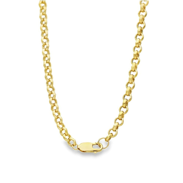 9ct Yellow Gold Belcher Chain - 23" - 51.9g
