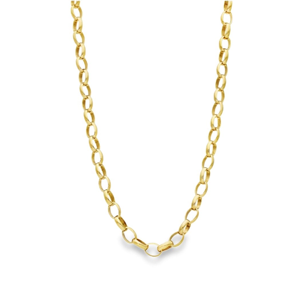 9ct Yellow Gold Belcher Chain - 24" - 24.1g
