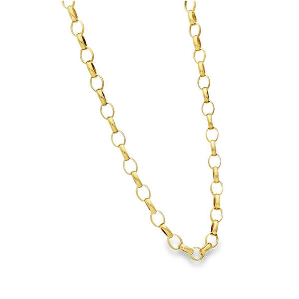 9ct Yellow Gold Belcher Chain - 24" - 24.1g