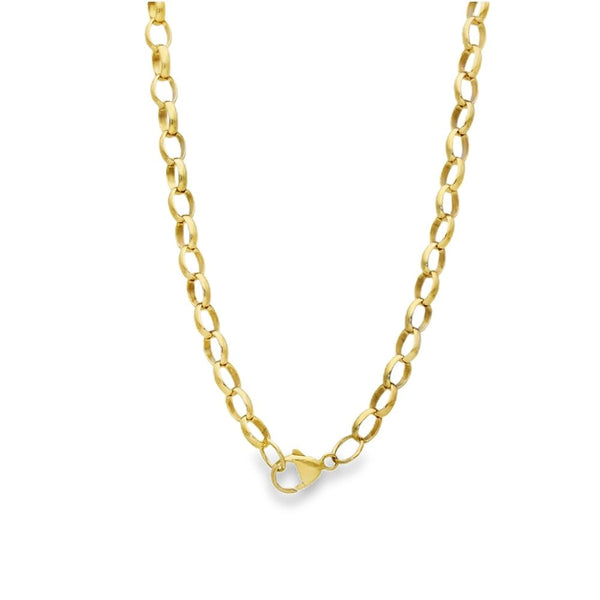 9ct Yellow Gold Belcher Chain - 24" - 24.1g