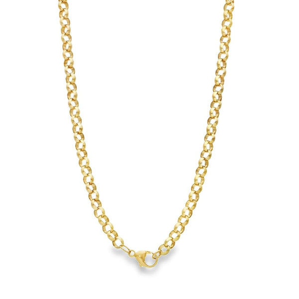 9ct Yellow Gold Belcher Chain - 24" - 24.2g