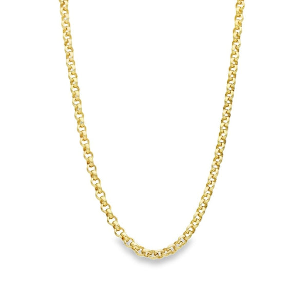 9ct Yellow Gold Belcher Chain - 27" - 27.4g