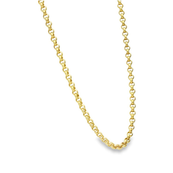 9ct Yellow Gold Belcher Chain - 27" - 27.4g