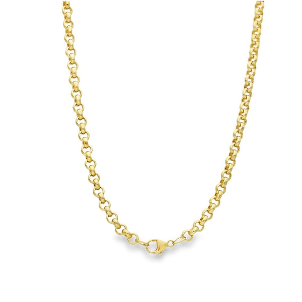 9ct Yellow Gold Belcher Chain - 27" - 27.4g