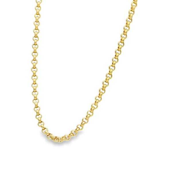 9ct Yellow Gold Belcher Chain - 27" - 27.4g