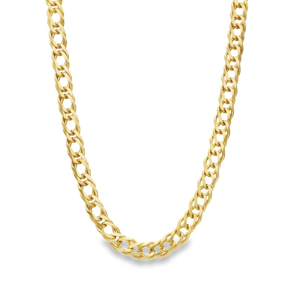 9ct Yellow Gold Curb Chain - 27" - 38.6g