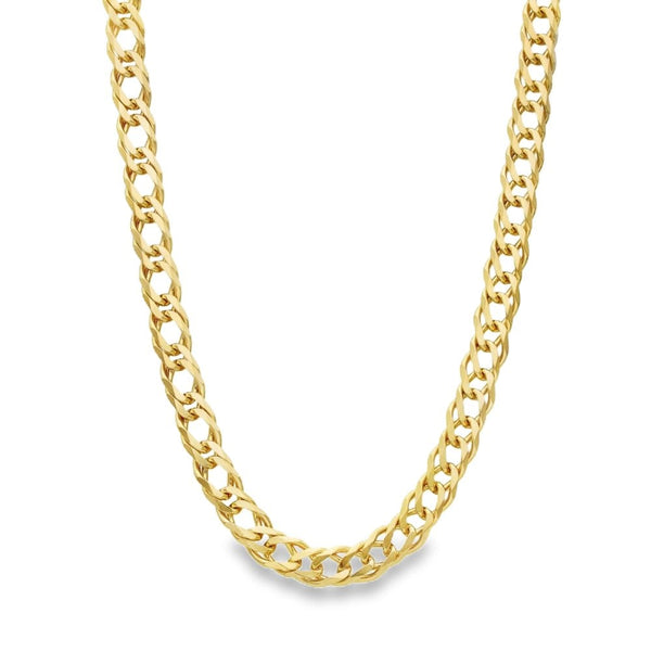 9ct Yellow Gold Curb Chain - 27" - 38.6g