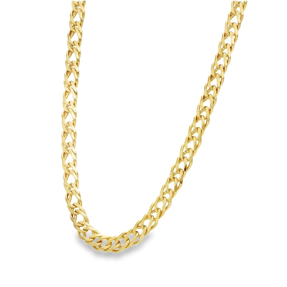 9ct Yellow Gold Curb Chain - 27" - 38.6g