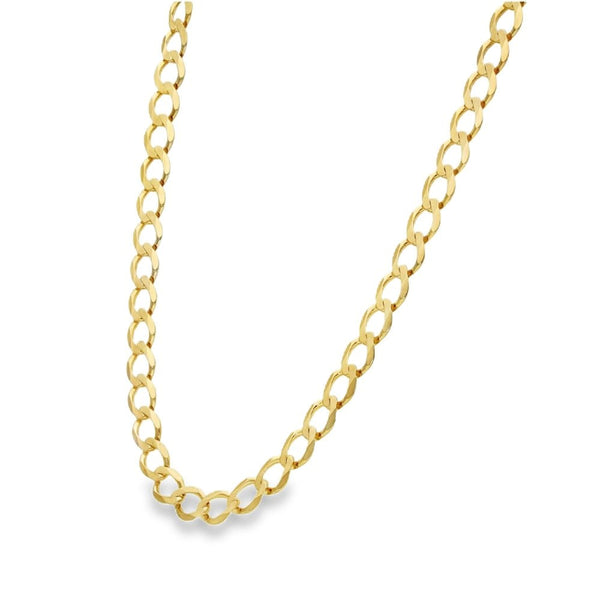 9ct Yellow Gold Curb Chain - 24" - 16.0g