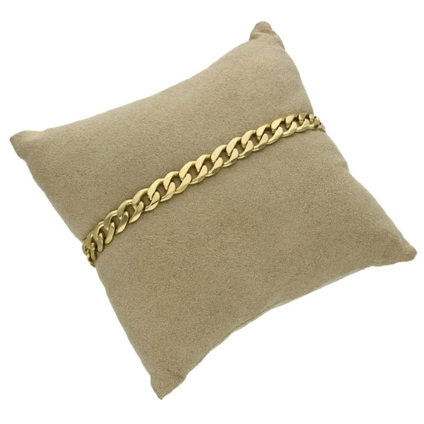 9ct Yellow Gold Curb Bracelet - 8" - 17.7g