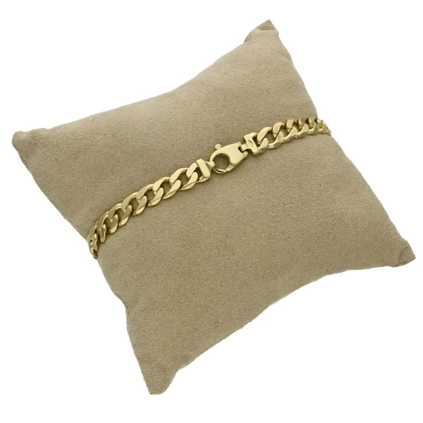9ct Yellow Gold Curb Bracelet - 8" - 17.7g