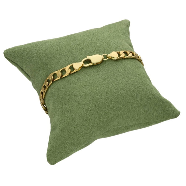 9ct Yellow Gold Curb Bracelet - 8" - 14.7g