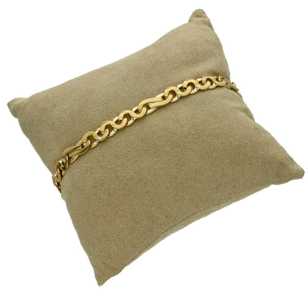 9ct Yellow Gold Fancy-Link Bracelet - 8.5" - 16.9g
