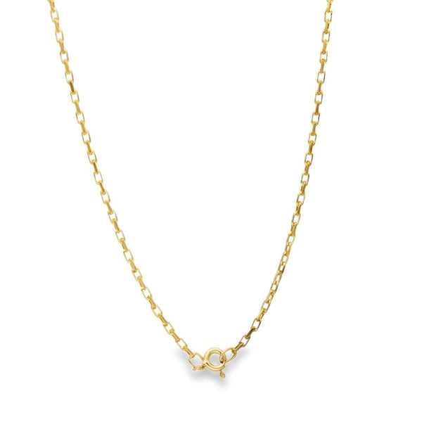 9ct Yellow Gold Jesus Pendant & Belcher Chain - 23" - 8.4g