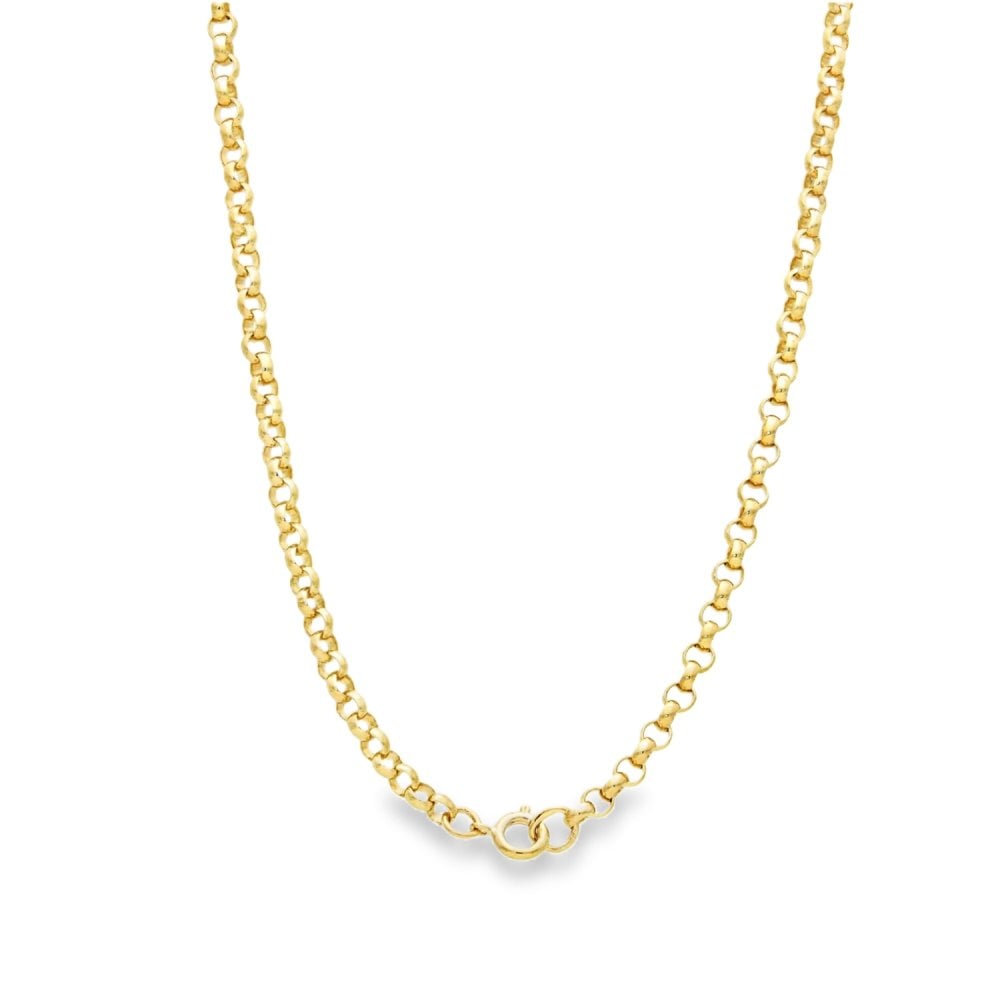 9ct Yellow Gold Belcher Chain - 28" - 16.0g