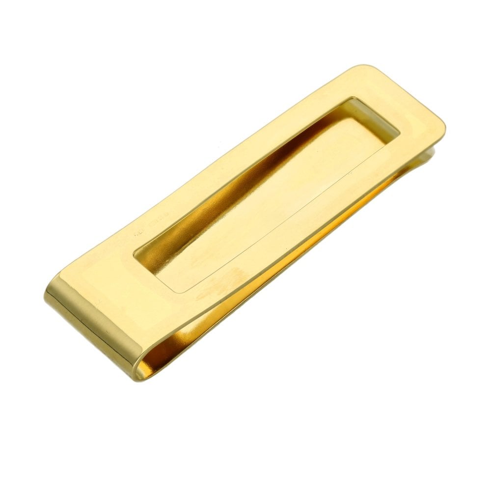 9ct Yellow Gold Checkered Money Clip - 50x15x6mm - 8.7g