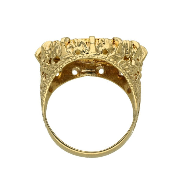 1912 Yellow Gold Habsburg Empire 10 Corona Coin Ring - Size N