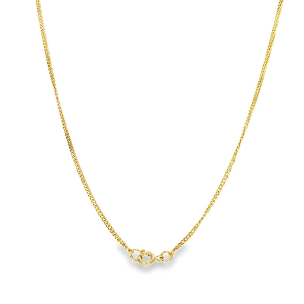 9ct Yellow Gold Ingot Pendant & Necklace - 20" - 11.4g