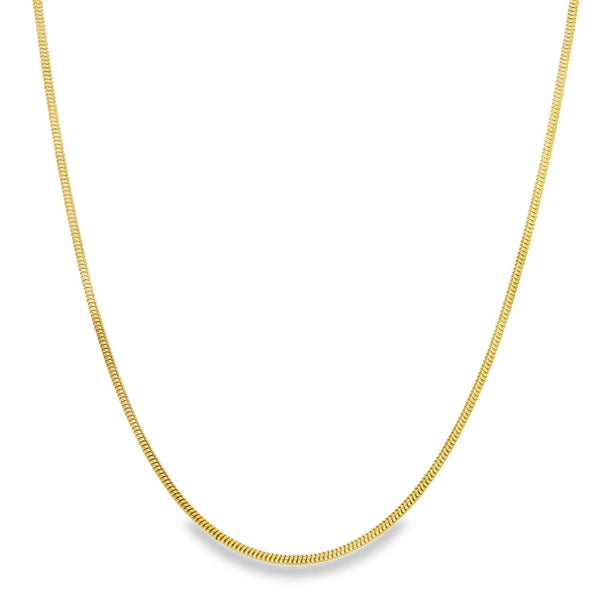 9ct Yellow Gold Snake Chain - 20" - 5.9g