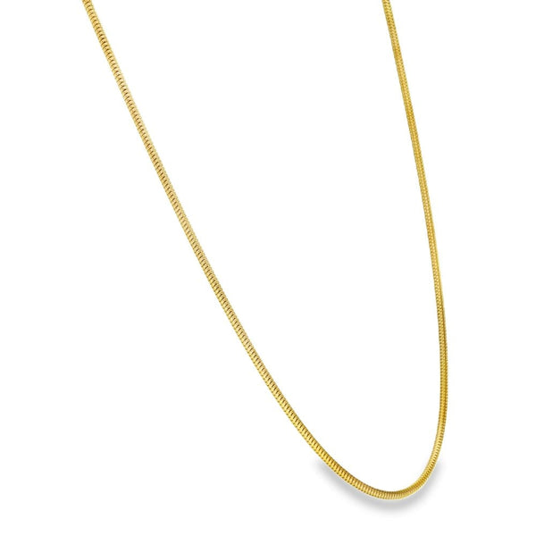9ct Yellow Gold Snake Chain - 20" - 5.9g