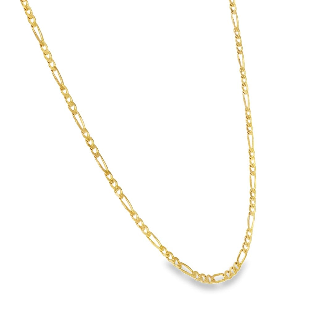 9ct Yellow Gold Figaro Chain - 24" - 6.0g