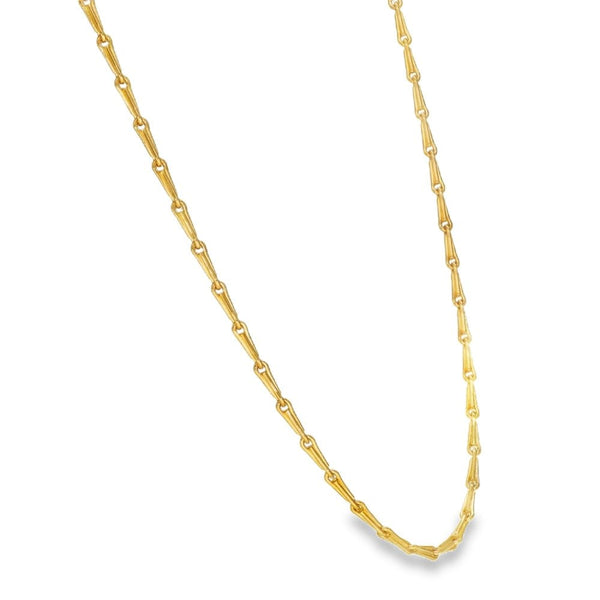 9ct Yellow Gold Barleycorn Chain - 20" - 8.3g