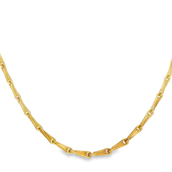 9ct Yellow Gold Barleycorn Chain - 20" - 8.3g