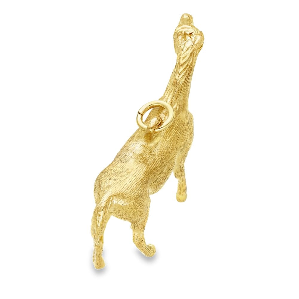 9ct Yellow Gold Ruby Horse Pendant - 34x26x7mm - 11.0g