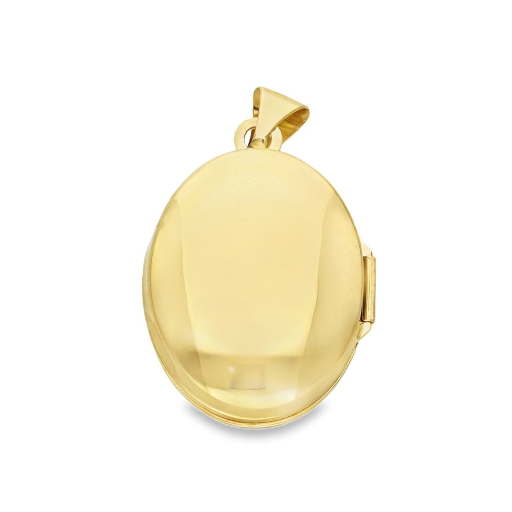9ct Yellow Gold Celtic-Style Locket - 16x20x8mm - 1.6g