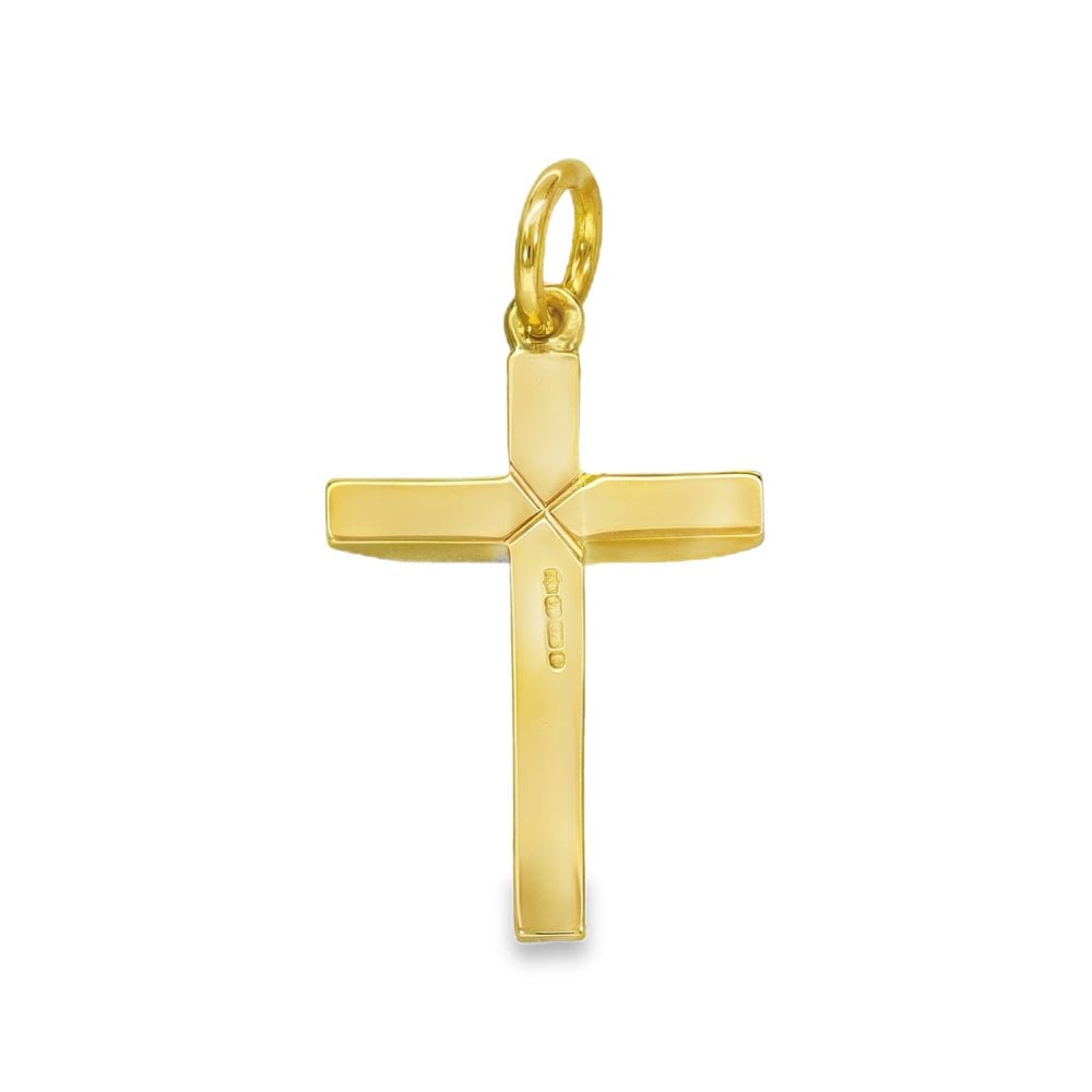 9ct Yellow Gold Cross Pendant - 17x26x2.5mm - 3.1g