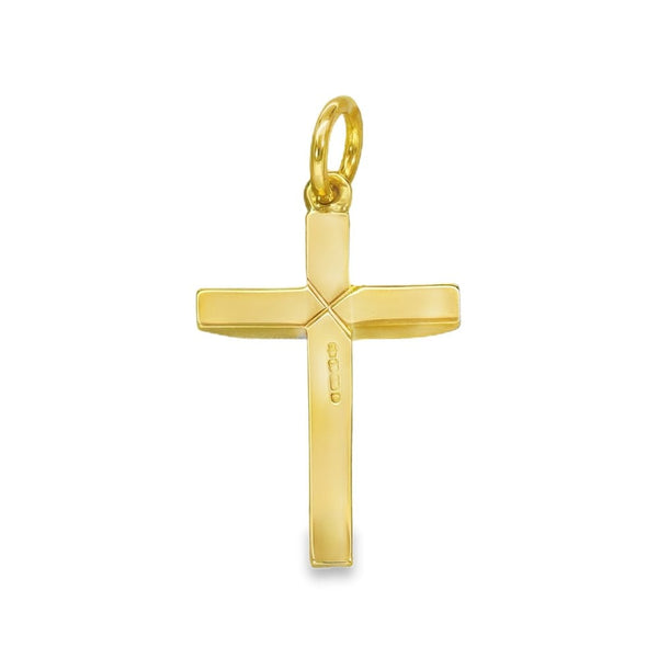9ct Yellow Gold Cross Pendant - 17x26x2.5mm - 3.1g