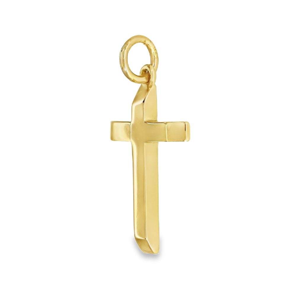 9ct Yellow Gold Cross Pendant - 17x26x2.5mm - 3.1g