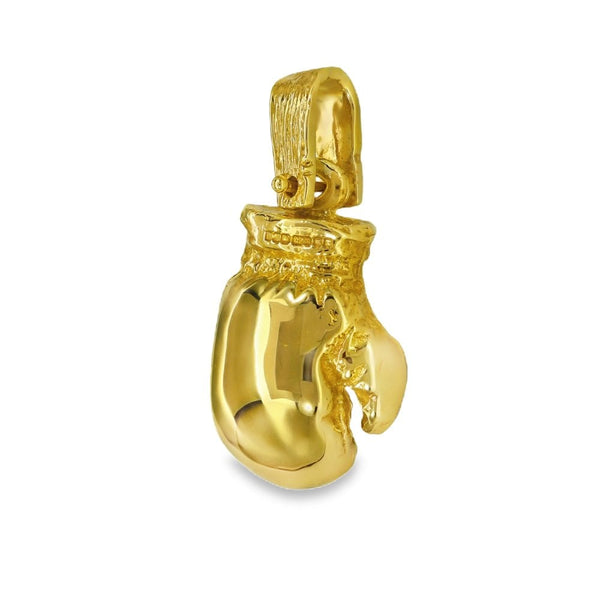 9ct Yellow Gold Boxing Glove Pendant - 15x25x12mm - 14.8g