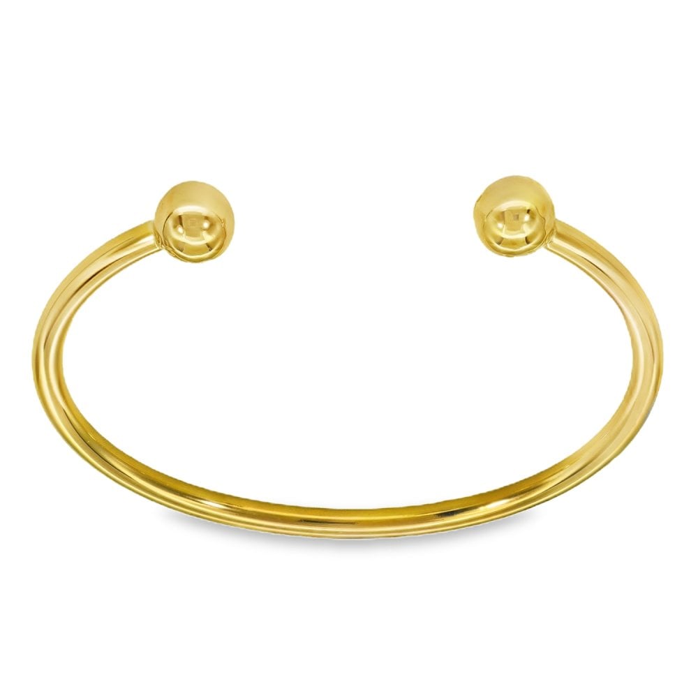 9ct Yellow Gold Torque Bangle - 12.5cm - 6.5g