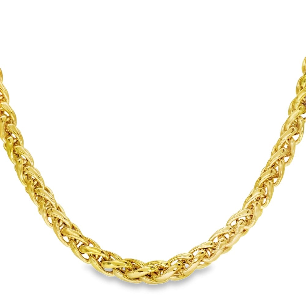 18ct Yellow Gold Intertwined Chain - 18" - 41.6g