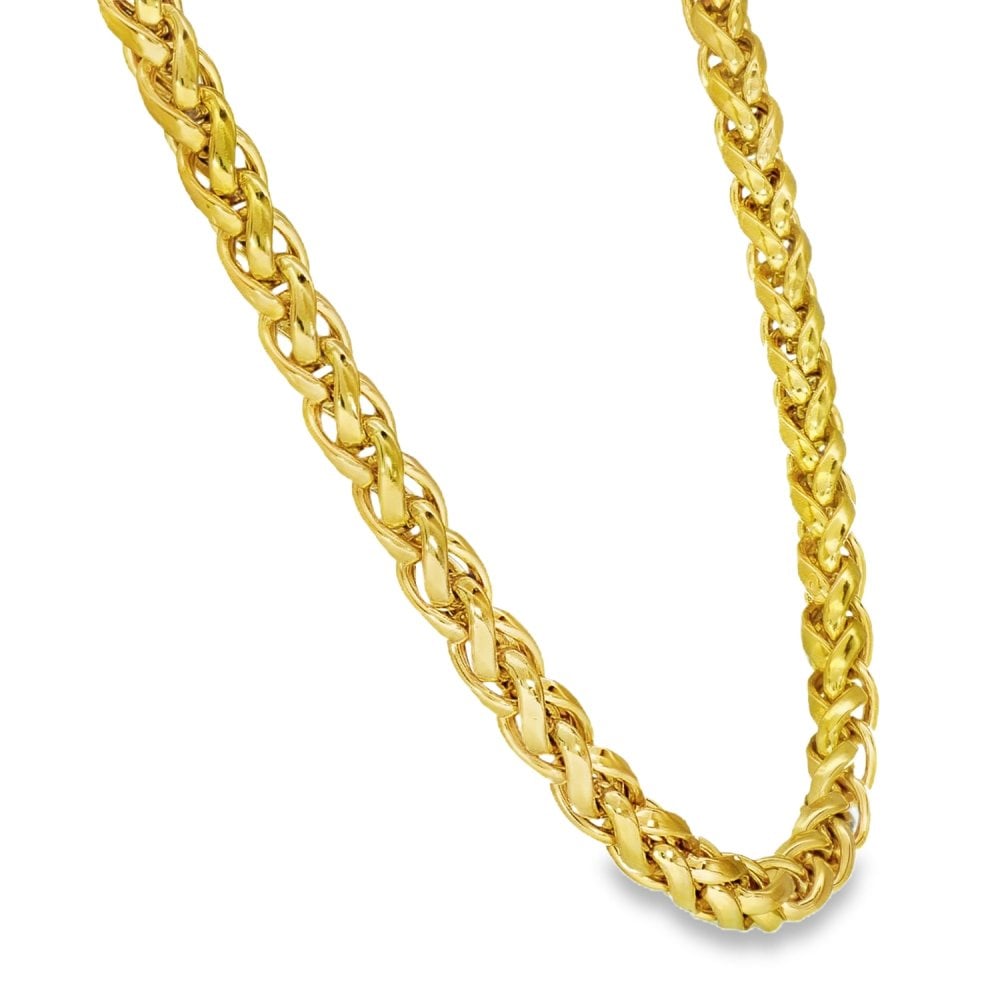 18ct Yellow Gold Intertwined Chain - 18" - 41.6g