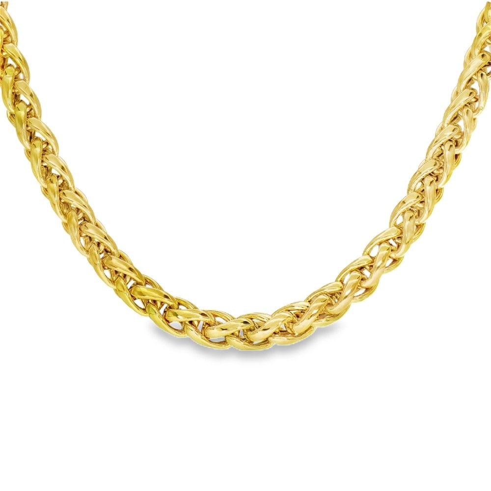 18ct Yellow Gold Intertwined Chain - 18" - 41.6g