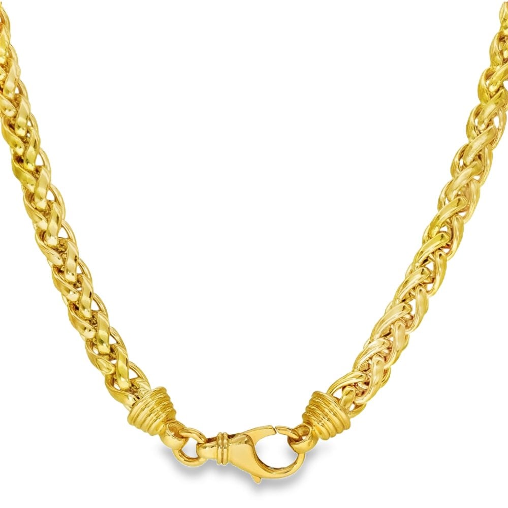 18ct Yellow Gold Intertwined Chain - 18" - 41.6g