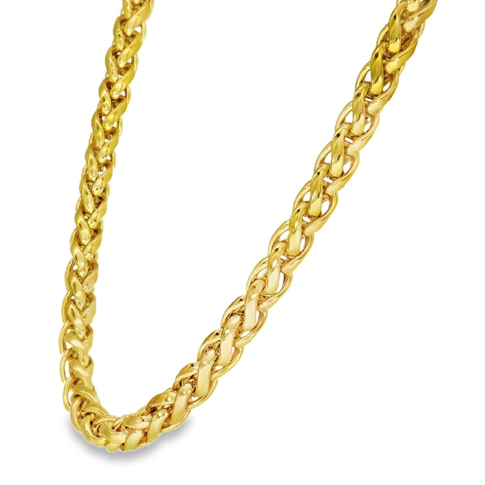18ct Yellow Gold Intertwined Chain - 18" - 41.6g