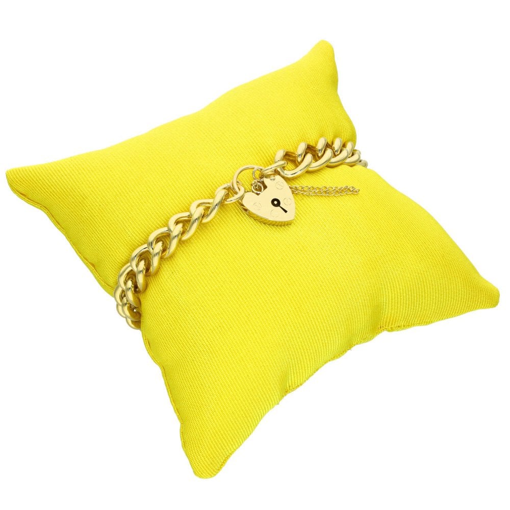 9ct Yellow Gold Curb Bracelet - 7" - 33.2g
